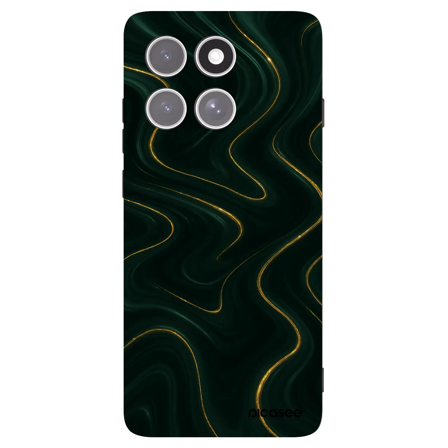 Picasee silikonový černý obal pro Motorola Edge 60 Pro - Vawes