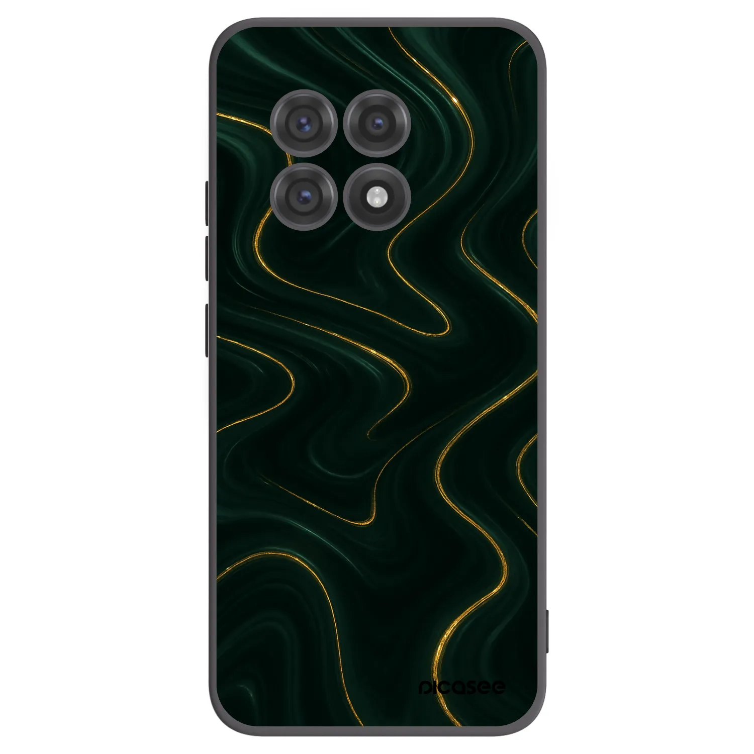 Picasee silikonový černý obal pro OnePlus 13R 5G - Vawes
