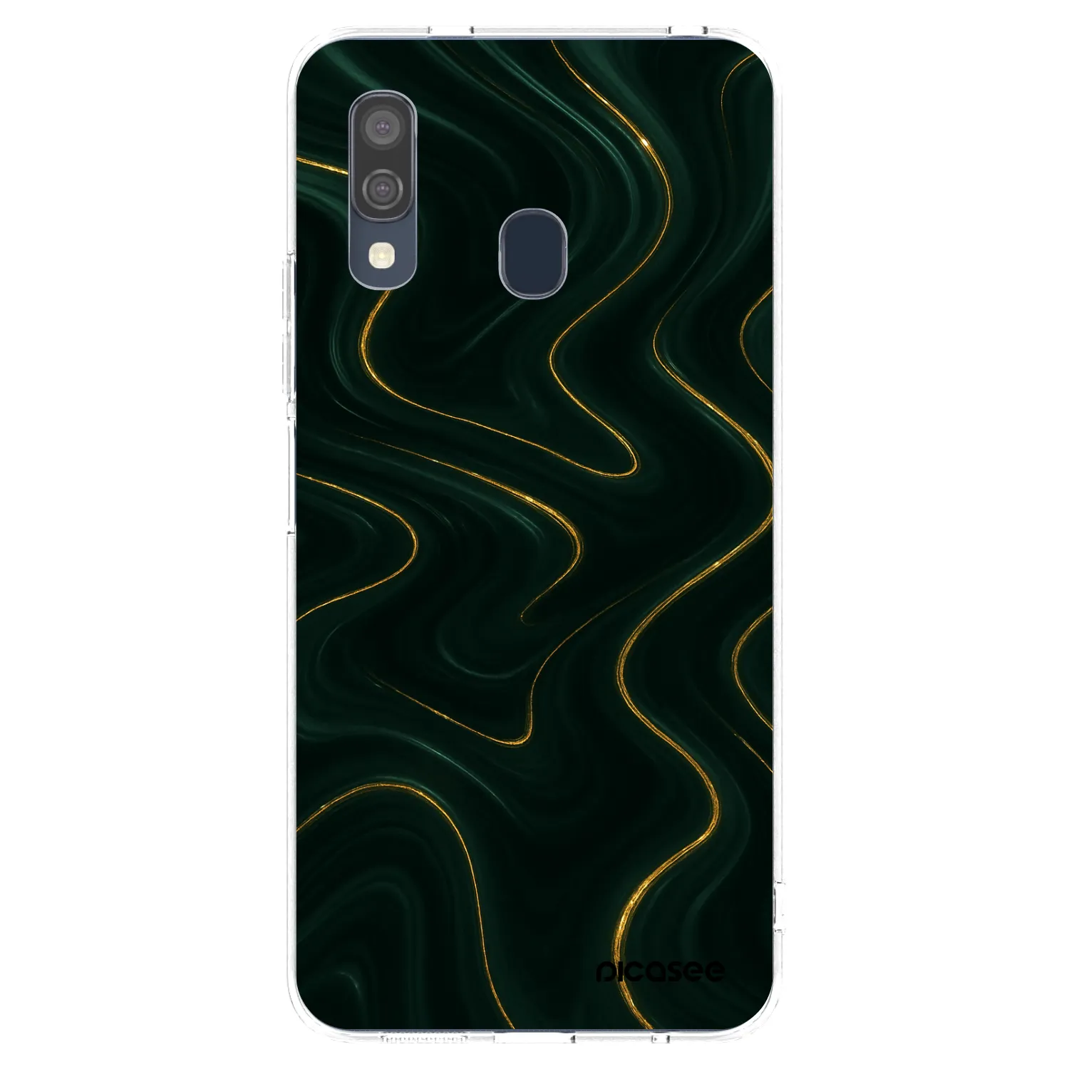 Picasee silikonový průhledný obal pro Samsung Galaxy A40 A405F - Vawes