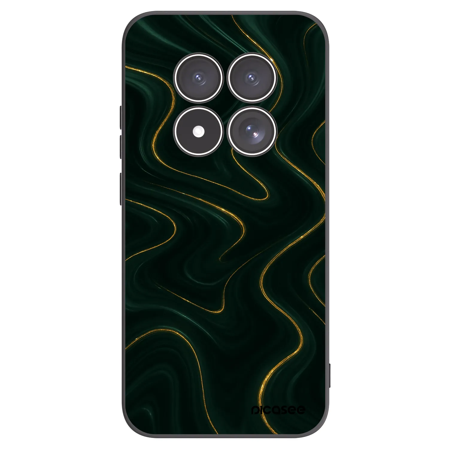 Picasee silikonový černý obal pro Xiaomi Redmi Note 15 Pro 4G - Vawes