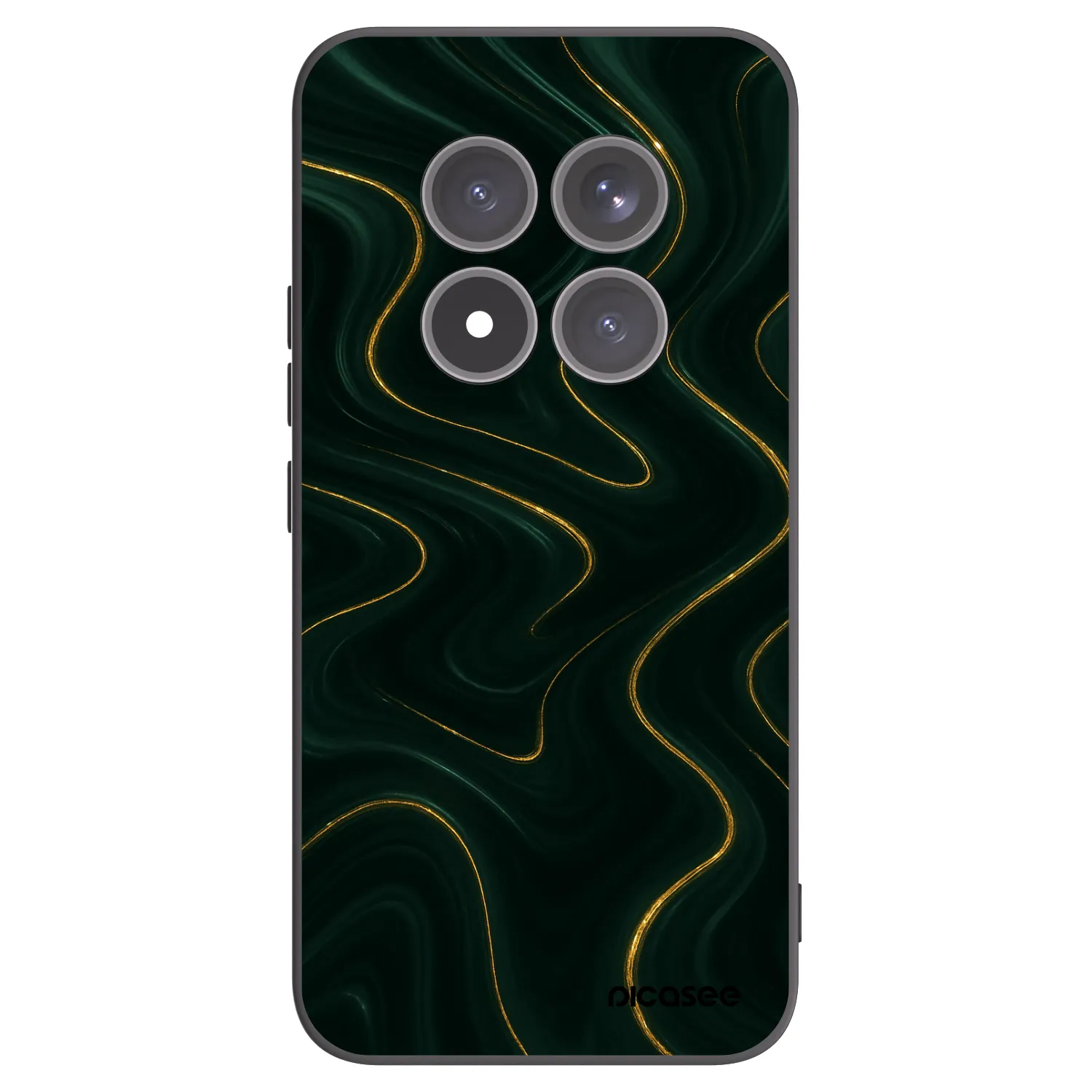 Picasee silikonový černý obal pro Xiaomi Redmi Note 15 Pro+ - Vawes