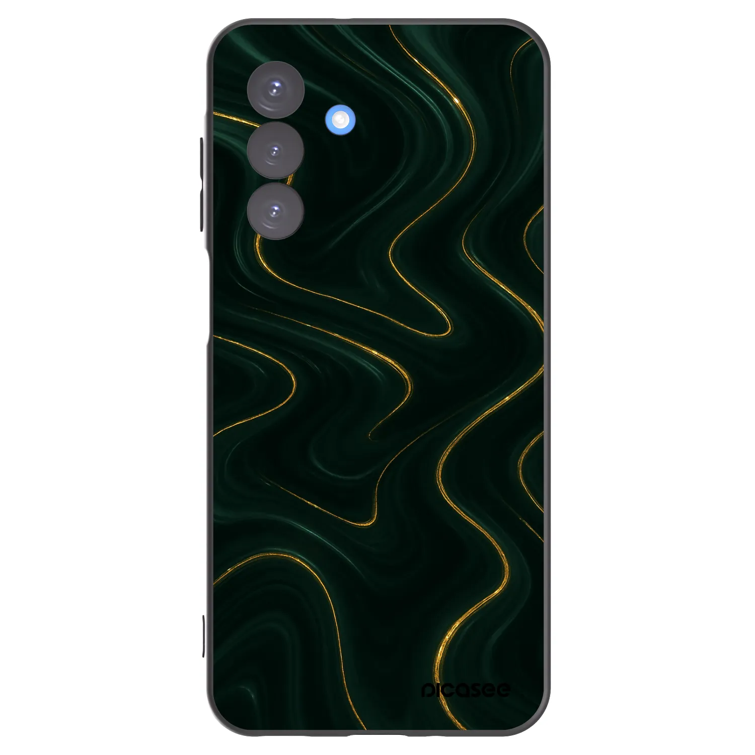Picasee silikonový černý obal pro Samsung Galaxy A17 5G - Vawes