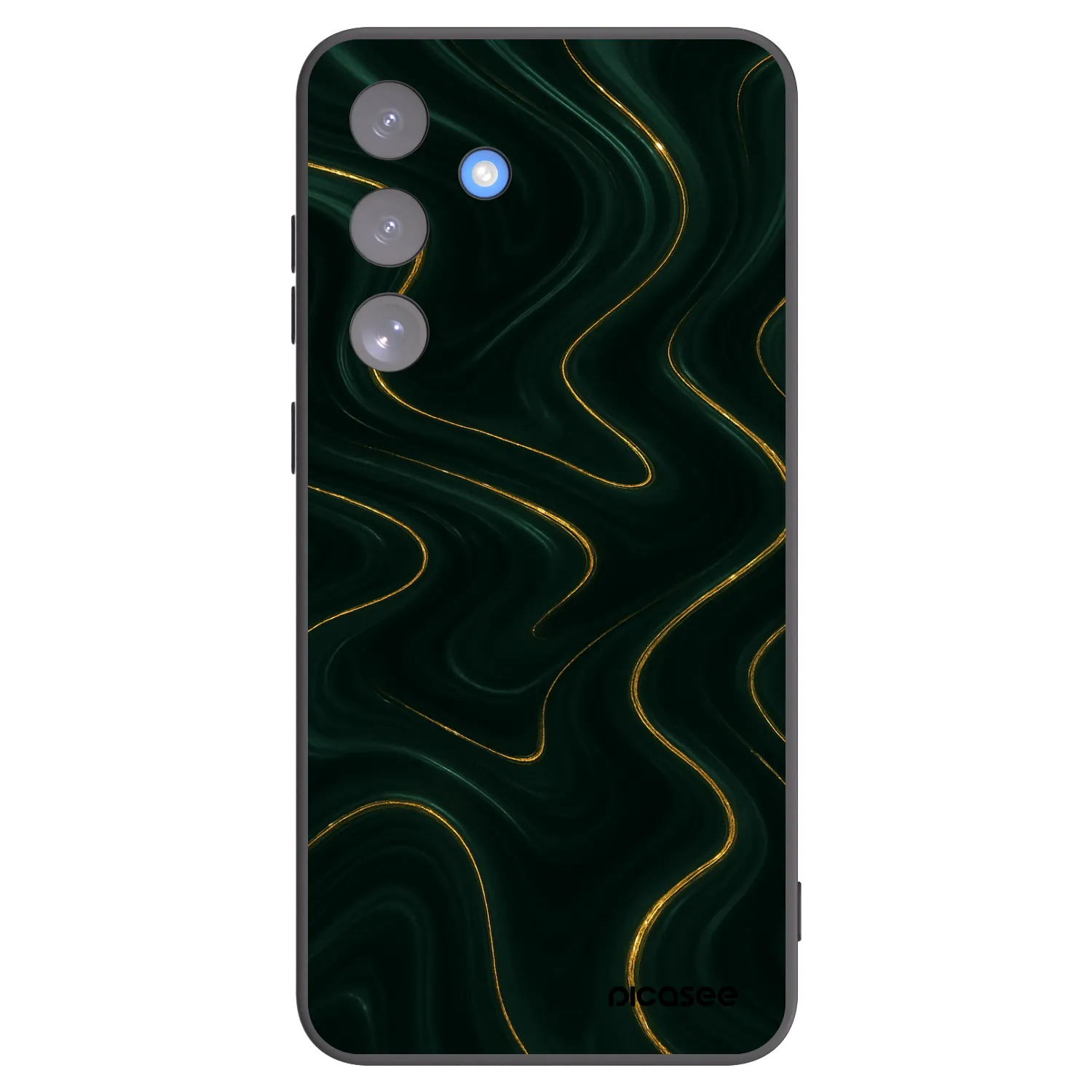 Picasee silikonový černý obal pro Samsung Galaxy S25 FE 5G - Vawes