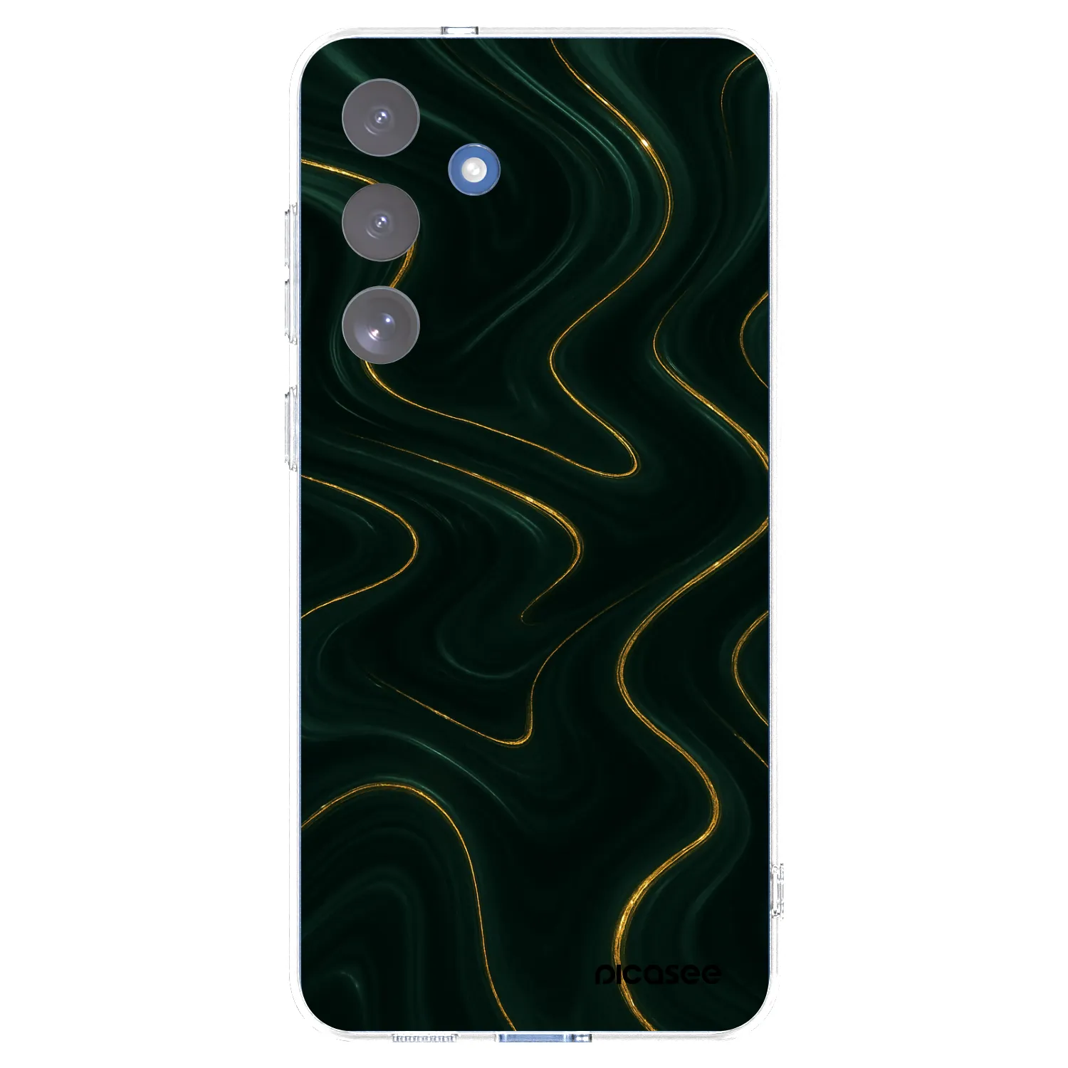 Picasee silikonový průhledný obal pro Samsung Galaxy S25 FE 5G - Vawes