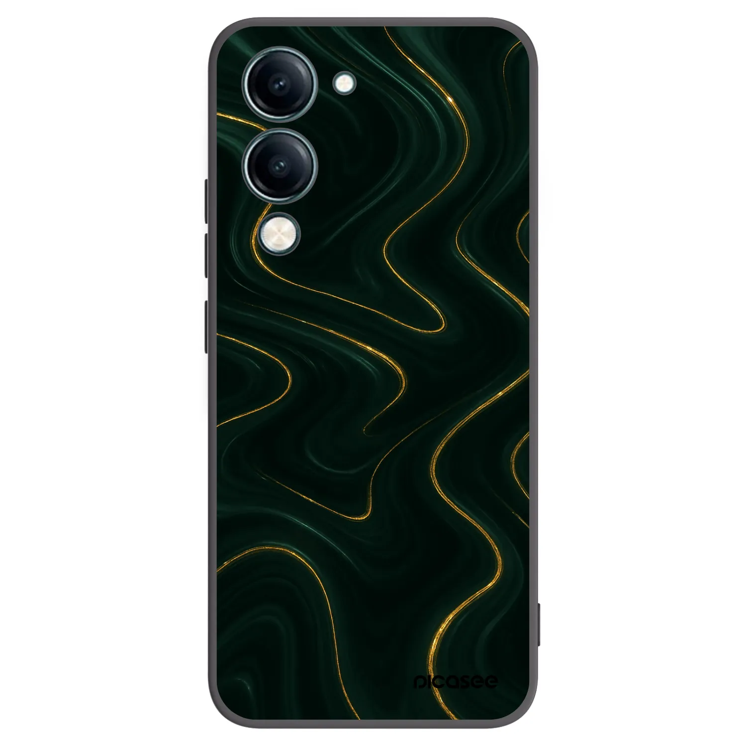 Picasee silikonový černý obal pro Vivo Y29s 5G - Vawes