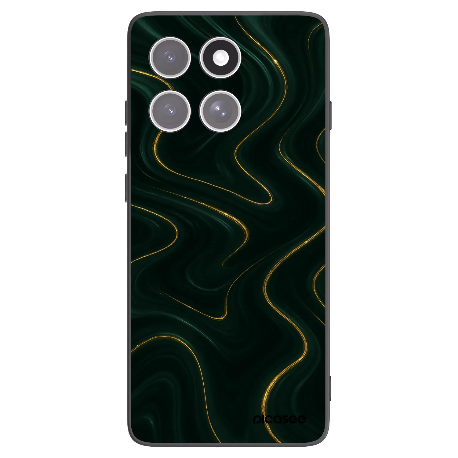 Picasee silikonový černý obal pro Motorola Edge 60 Fusion - Vawes