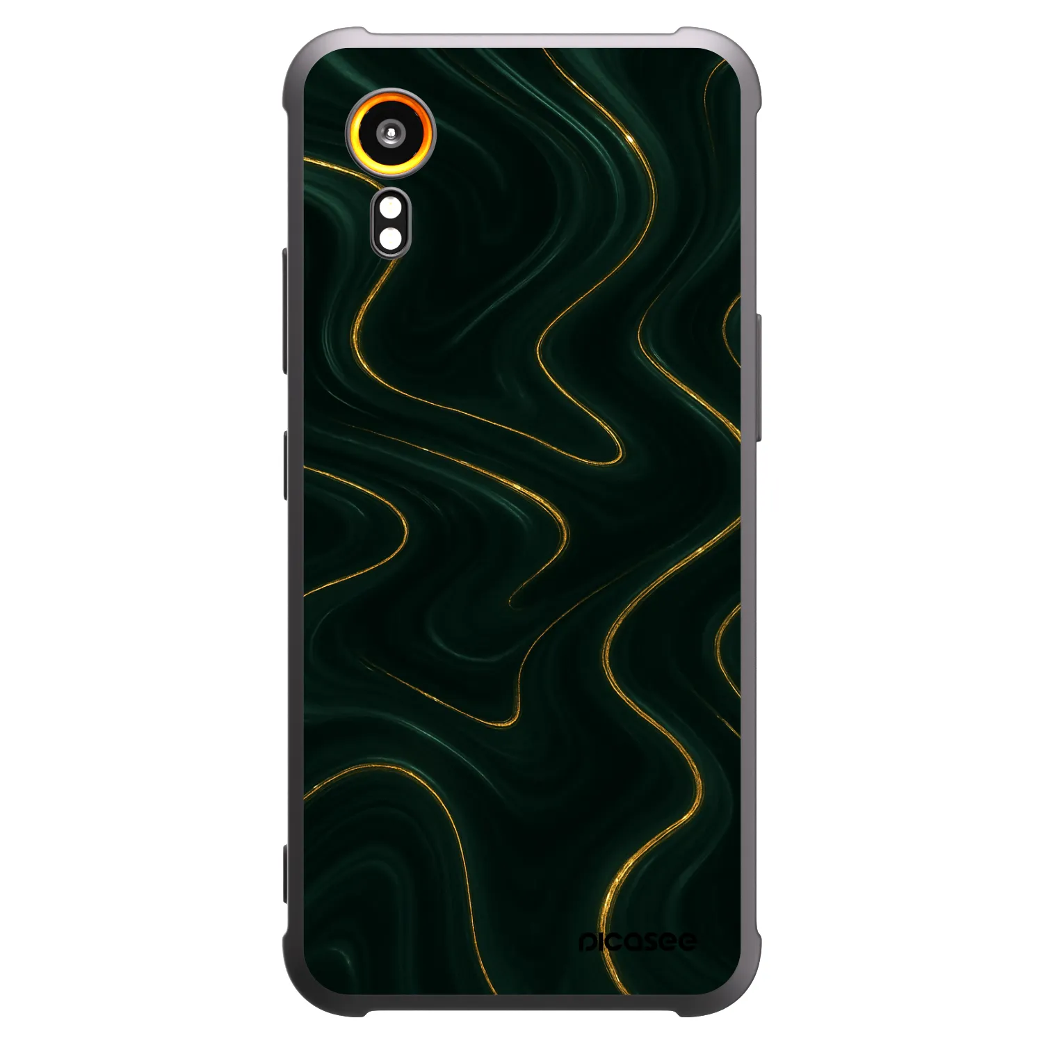 Picasee silikonový černý obal pro Samsung Galaxy Xcover 7 - Vawes