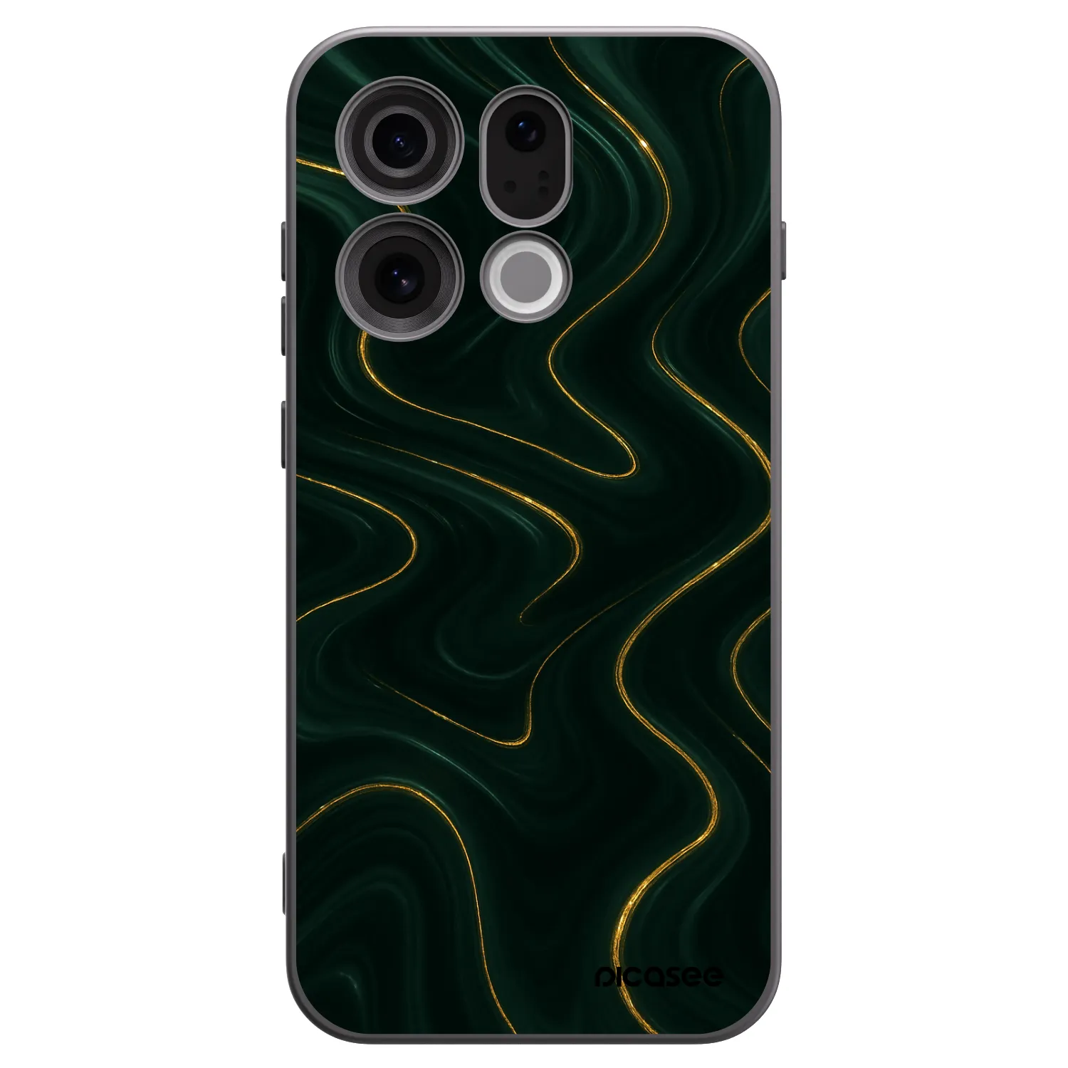 Picasee silikonový černý obal pro OPPO Find X9 - Vawes