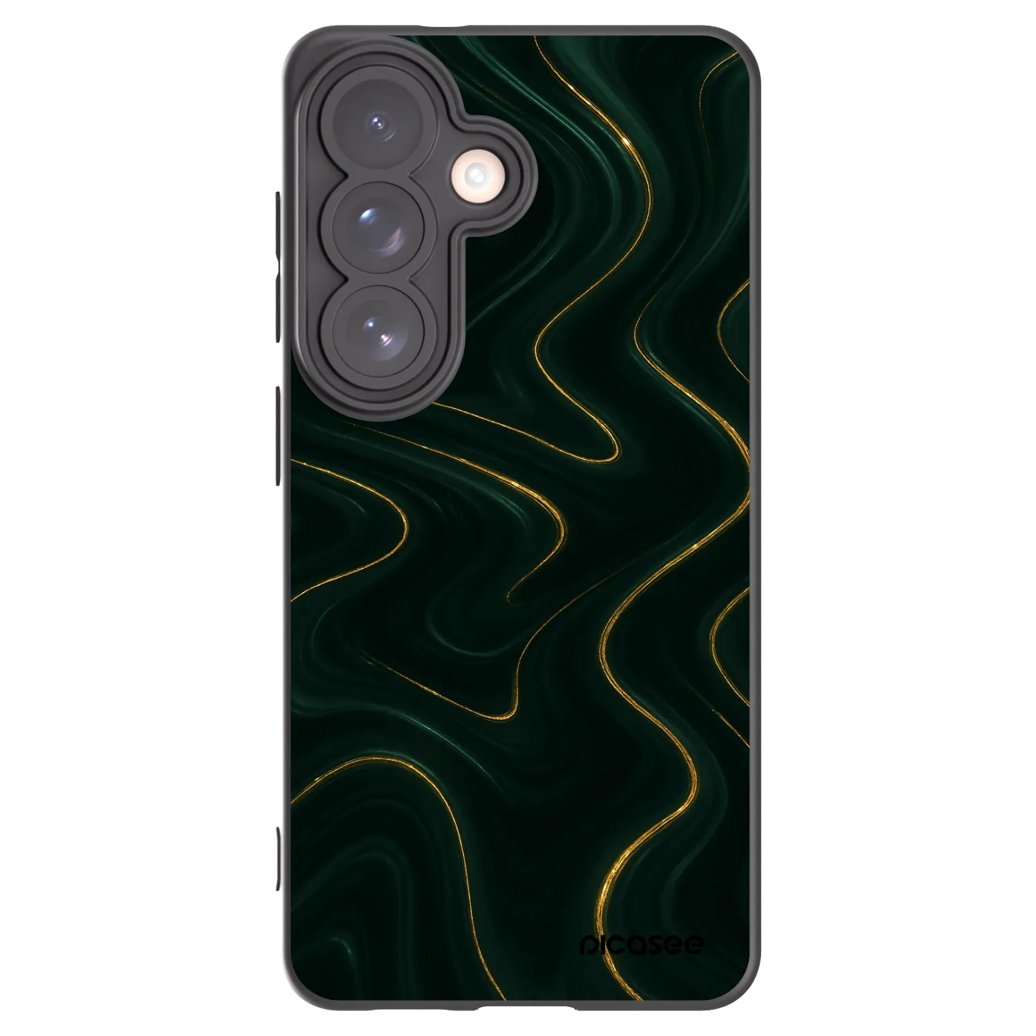 Picasee silikonový černý obal pro Samsung Galaxy S26 - Vawes