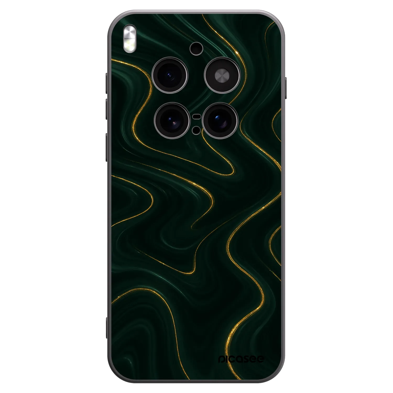 Picasee silikonový černý obal pro Vivo X300 Pro - Vawes