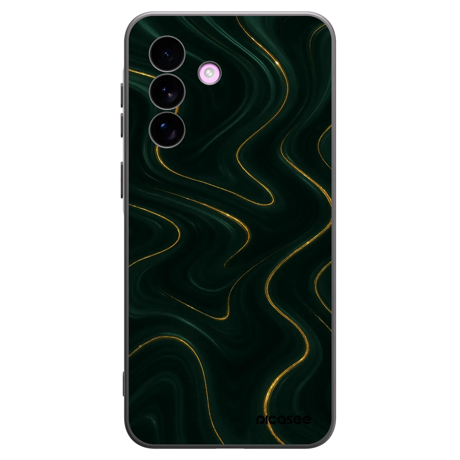 Picasee silikonový černý obal pro Samsung Galaxy A57 5G - Vawes