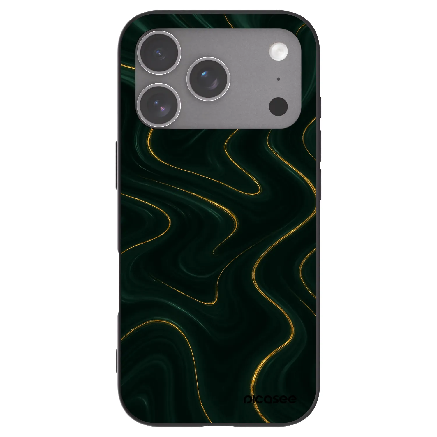 Picasee silikonový černý obal pro Apple iPhone 18 Pro - Vawes
