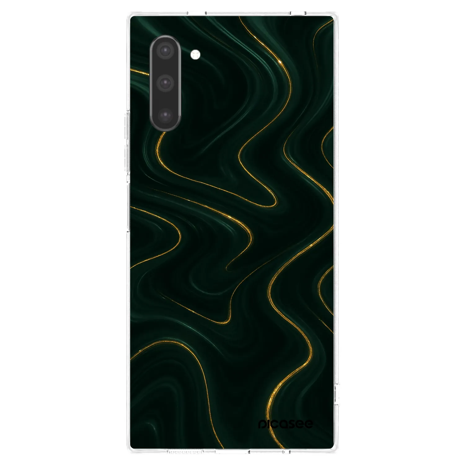 Picasee silikonový průhledný obal pro Samsung Galaxy Note 10 N970F - Vawes