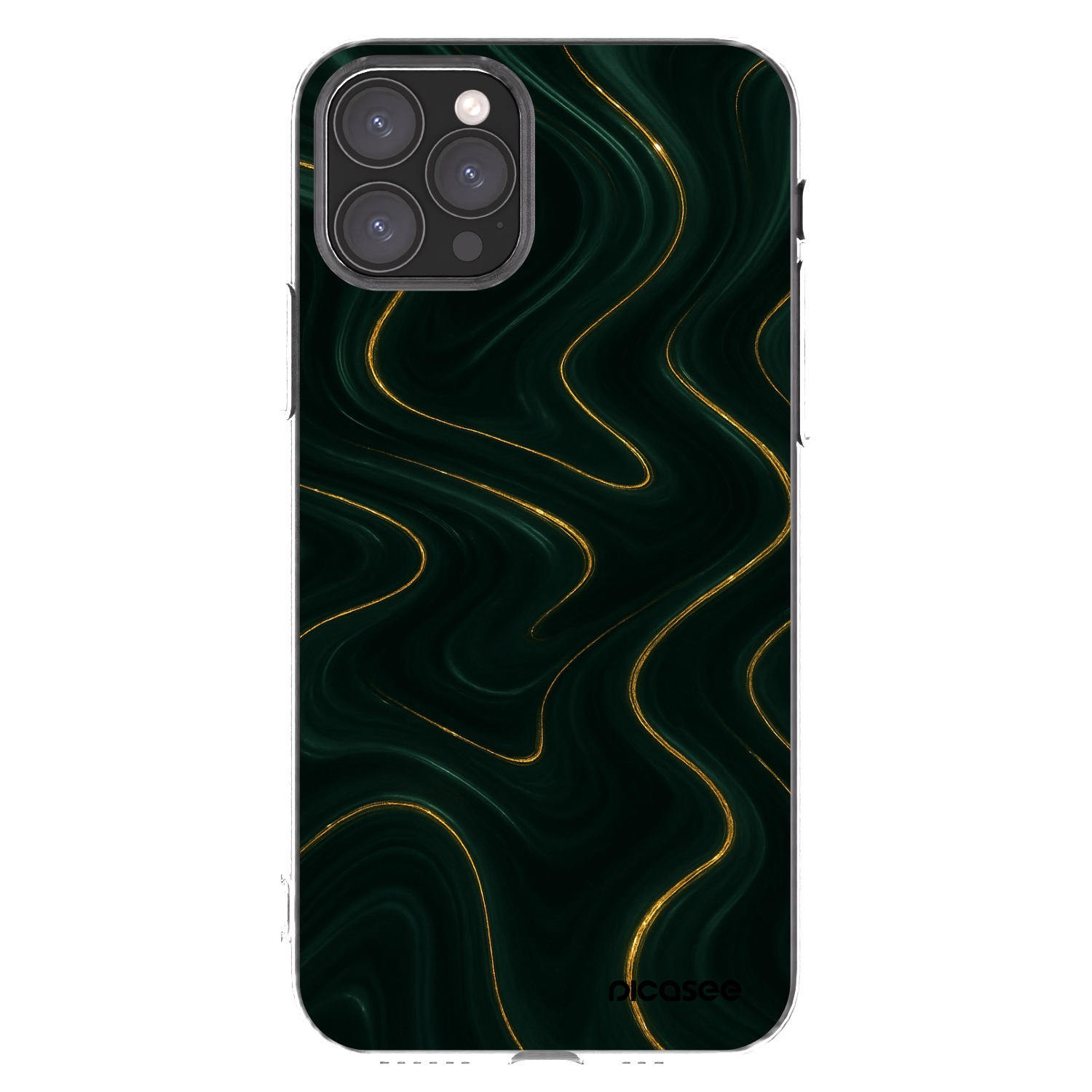 Picasee silikonový průhledný obal pro Apple iPhone 11 Pro - Vawes