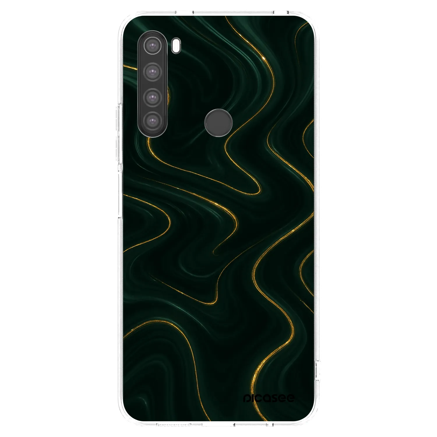 Picasee silikonový průhledný obal pro Xiaomi Redmi Note 8 - Vawes