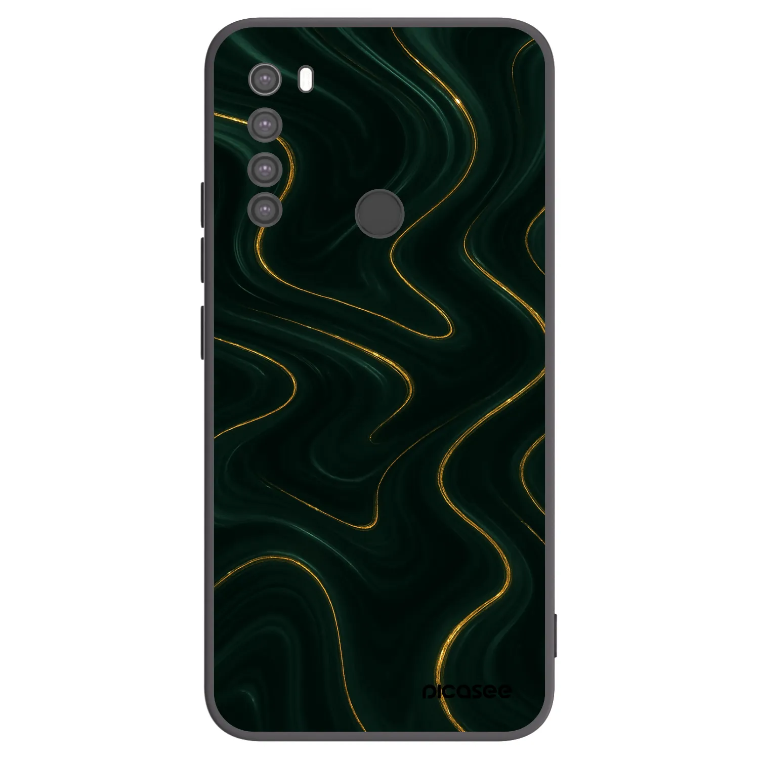 Picasee silikonový černý obal pro Xiaomi Redmi Note 8 - Vawes