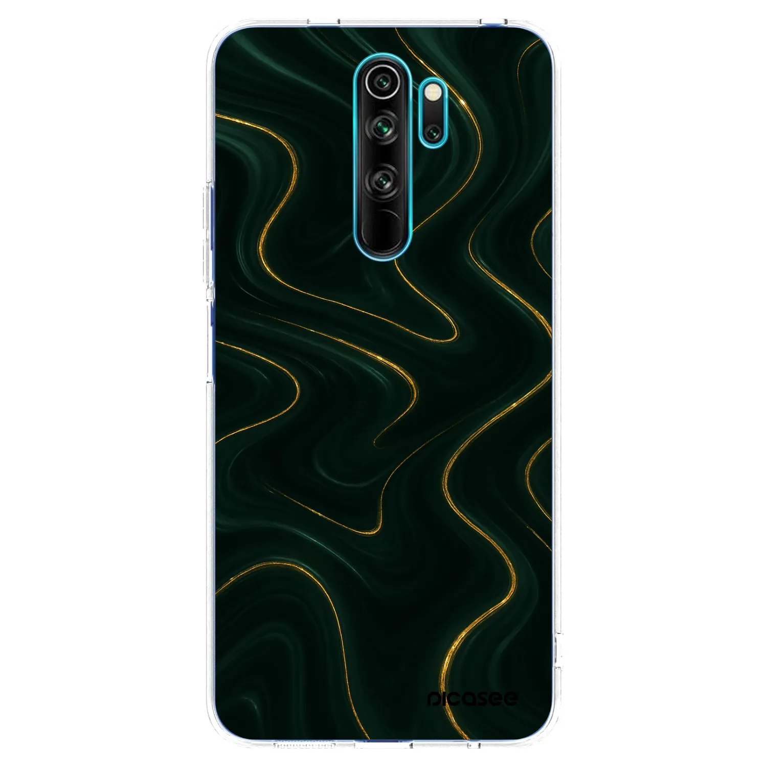 Picasee silikonový průhledný obal pro Xiaomi Redmi Note 8 Pro - Vawes