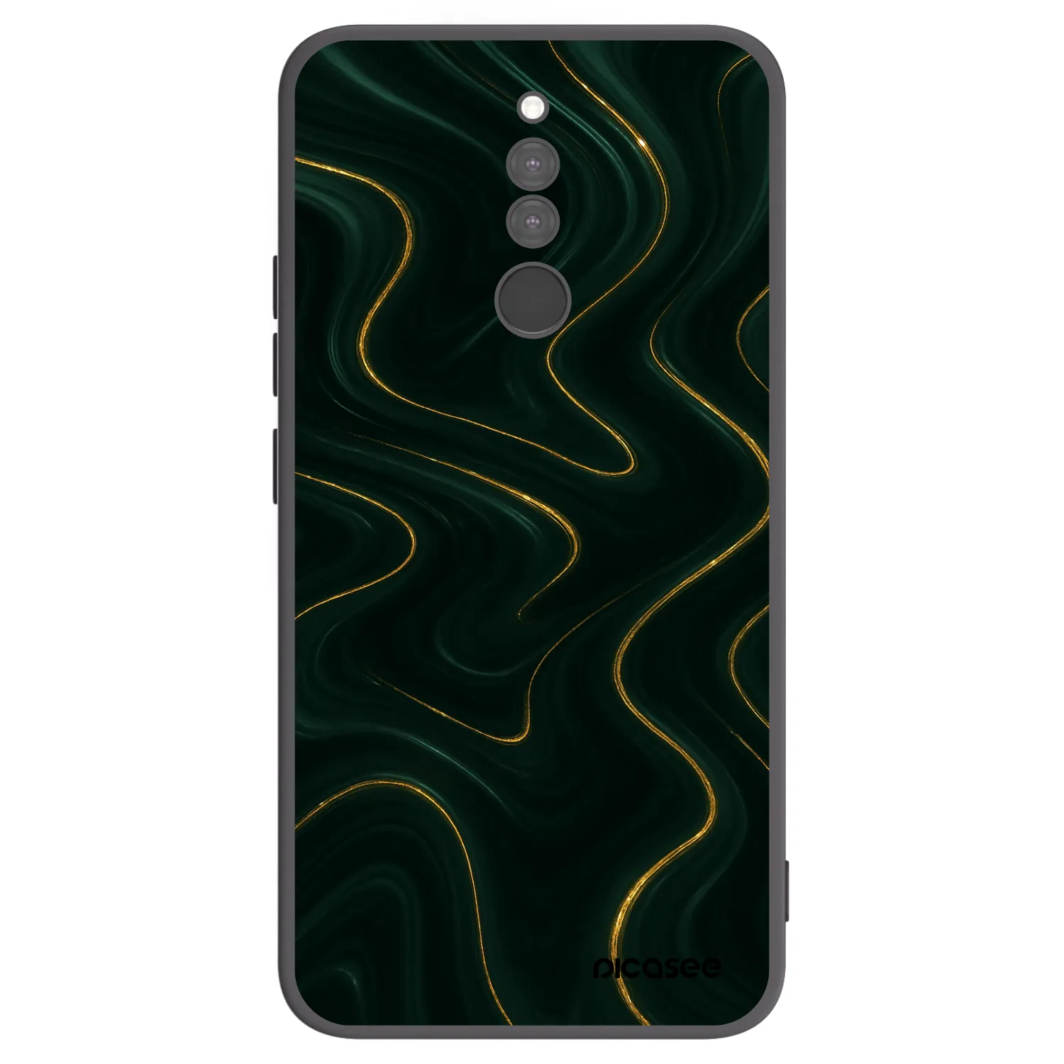 Picasee silikonový černý obal pro Xiaomi Redmi 8 - Vawes