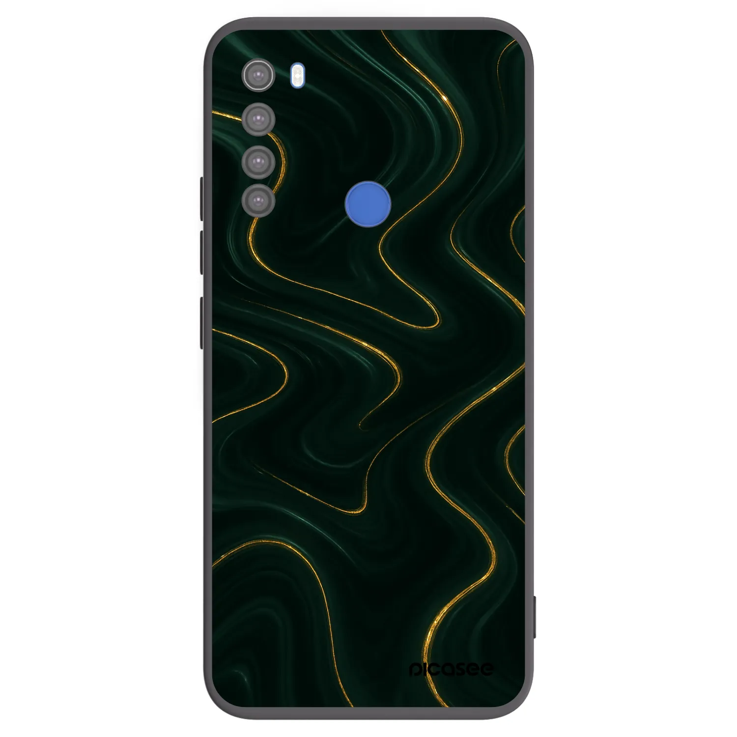 Picasee silikonový černý obal pro Xiaomi Redmi Note 8T - Vawes
