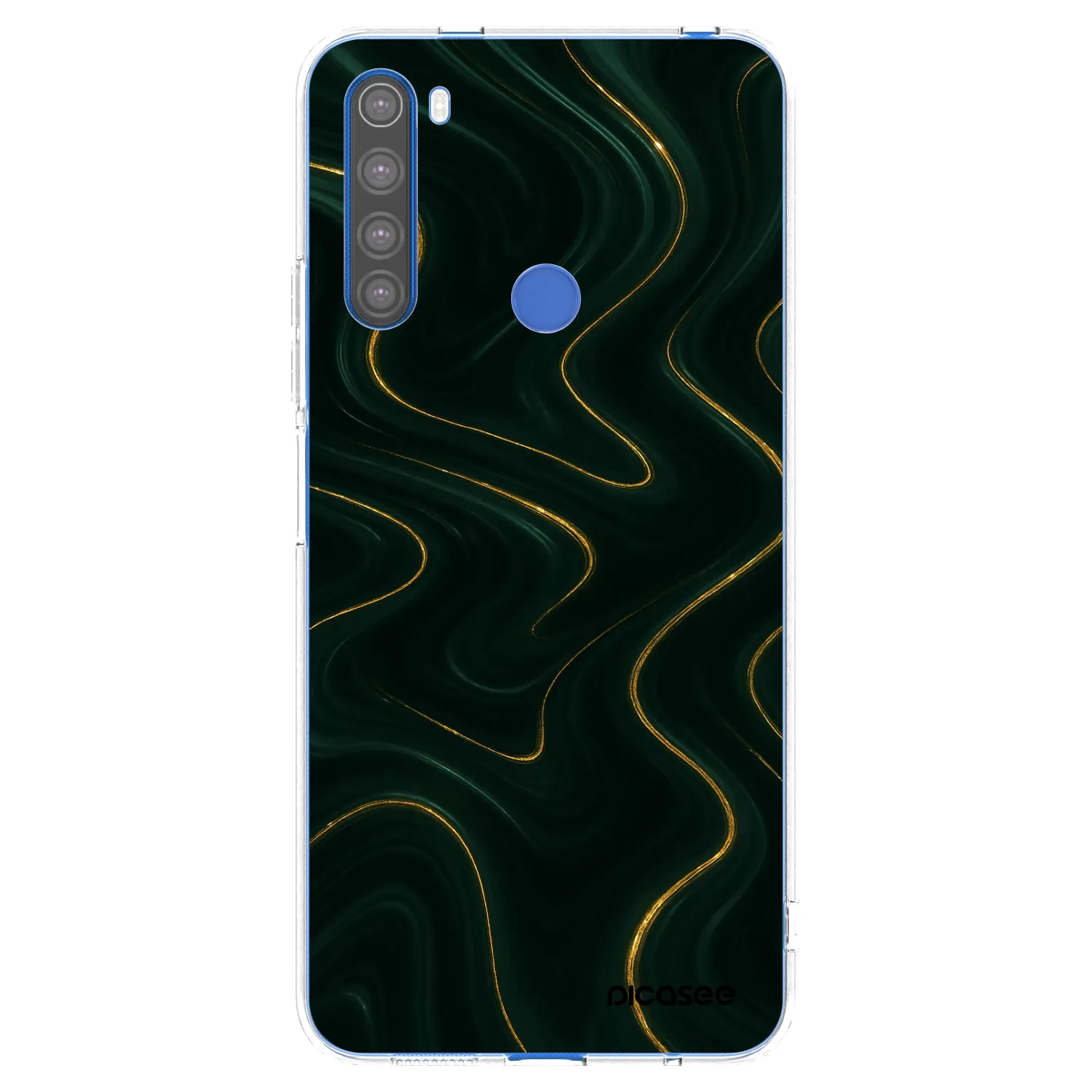 Picasee silikonový průhledný obal pro Xiaomi Redmi Note 8T - Vawes