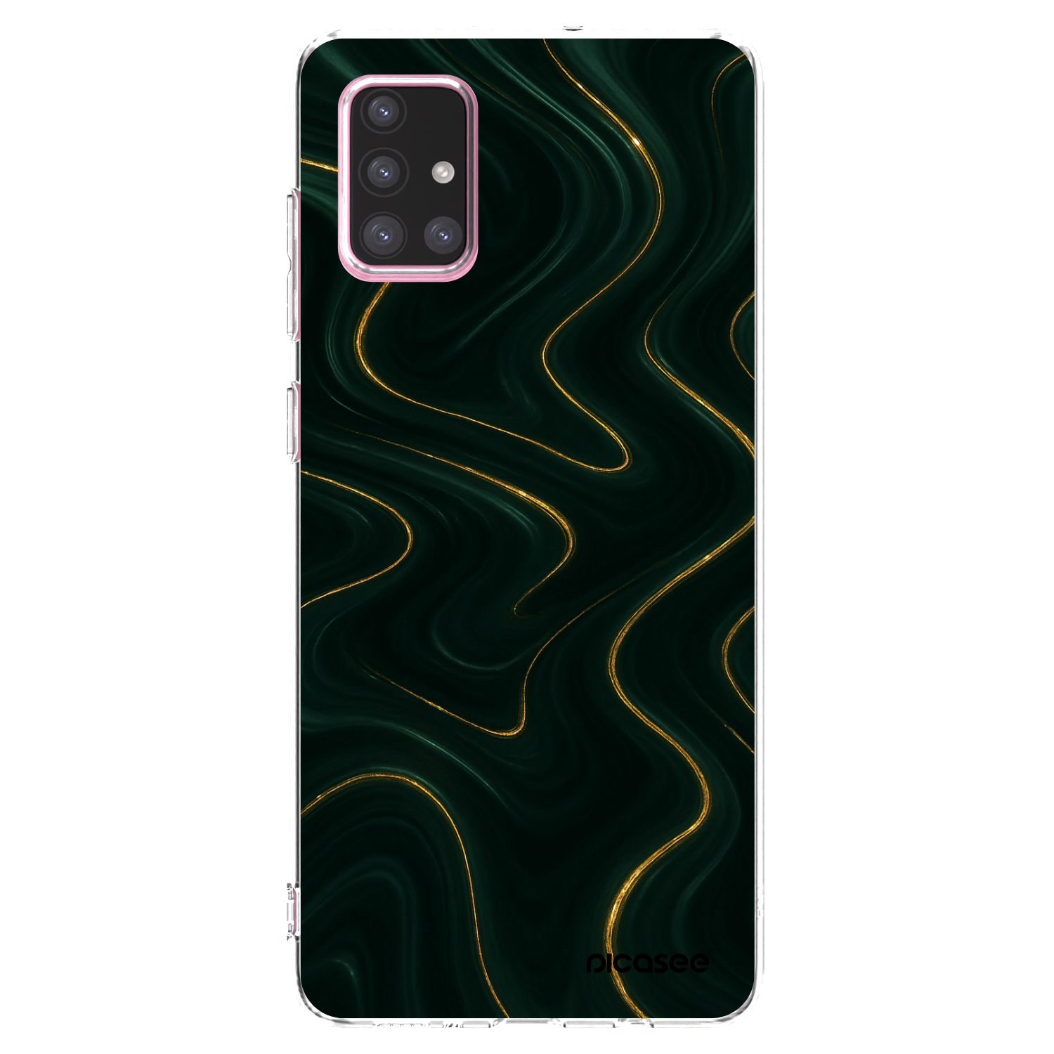 Picasee silikonový průhledný obal pro Samsung Galaxy A71 A715F - Vawes