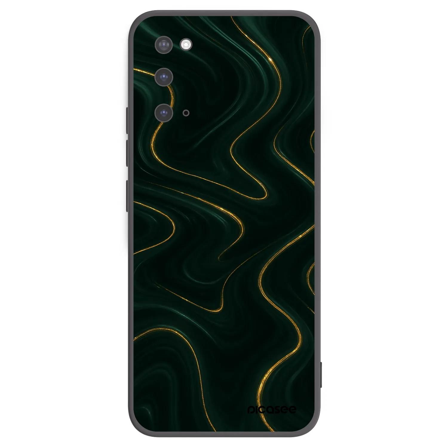 Picasee silikonový černý obal pro Samsung Galaxy S20 G980F - Vawes