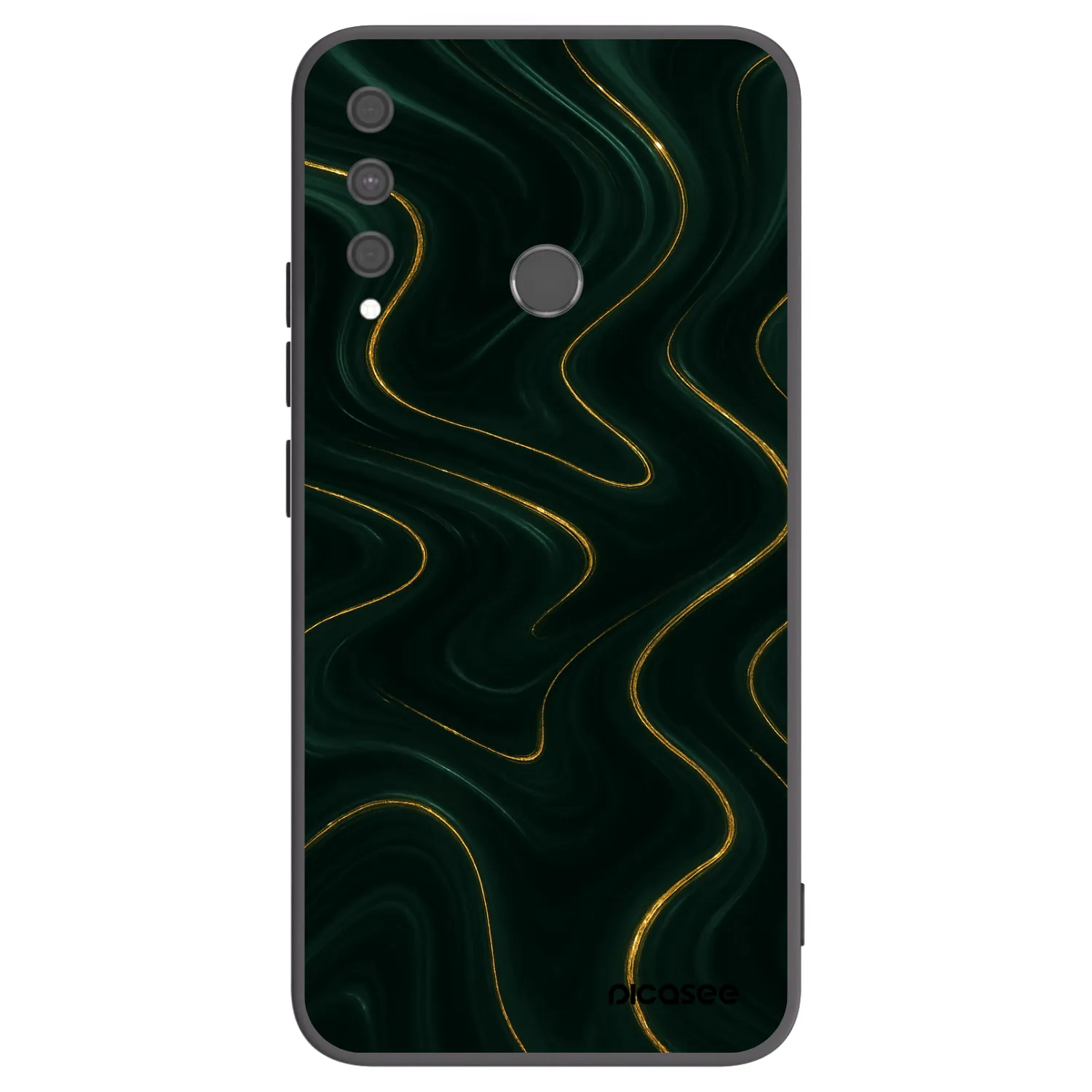 Picasee silikonový černý obal pro Huawei P40 Lite E - Vawes