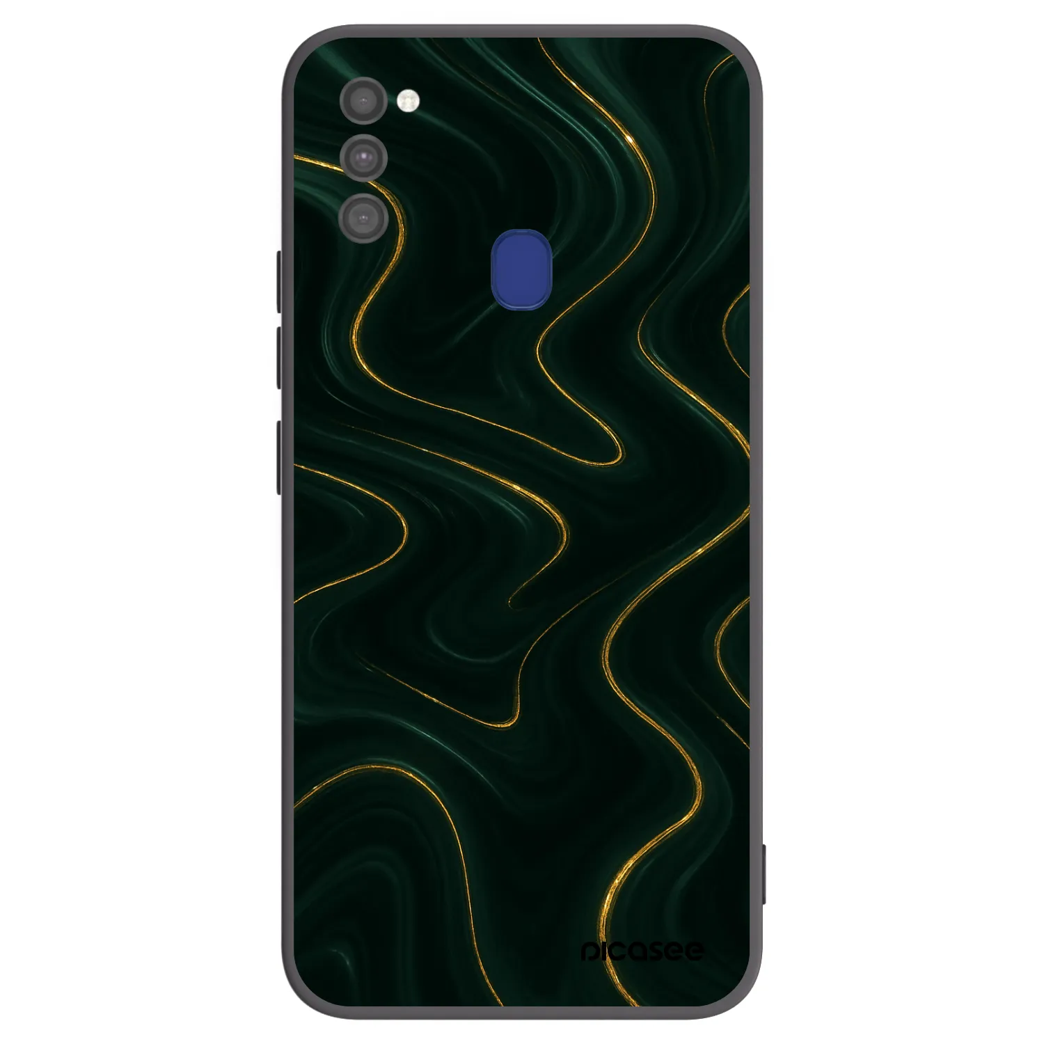 Picasee silikonový černý obal pro Samsung Galaxy M21 M215F - Vawes