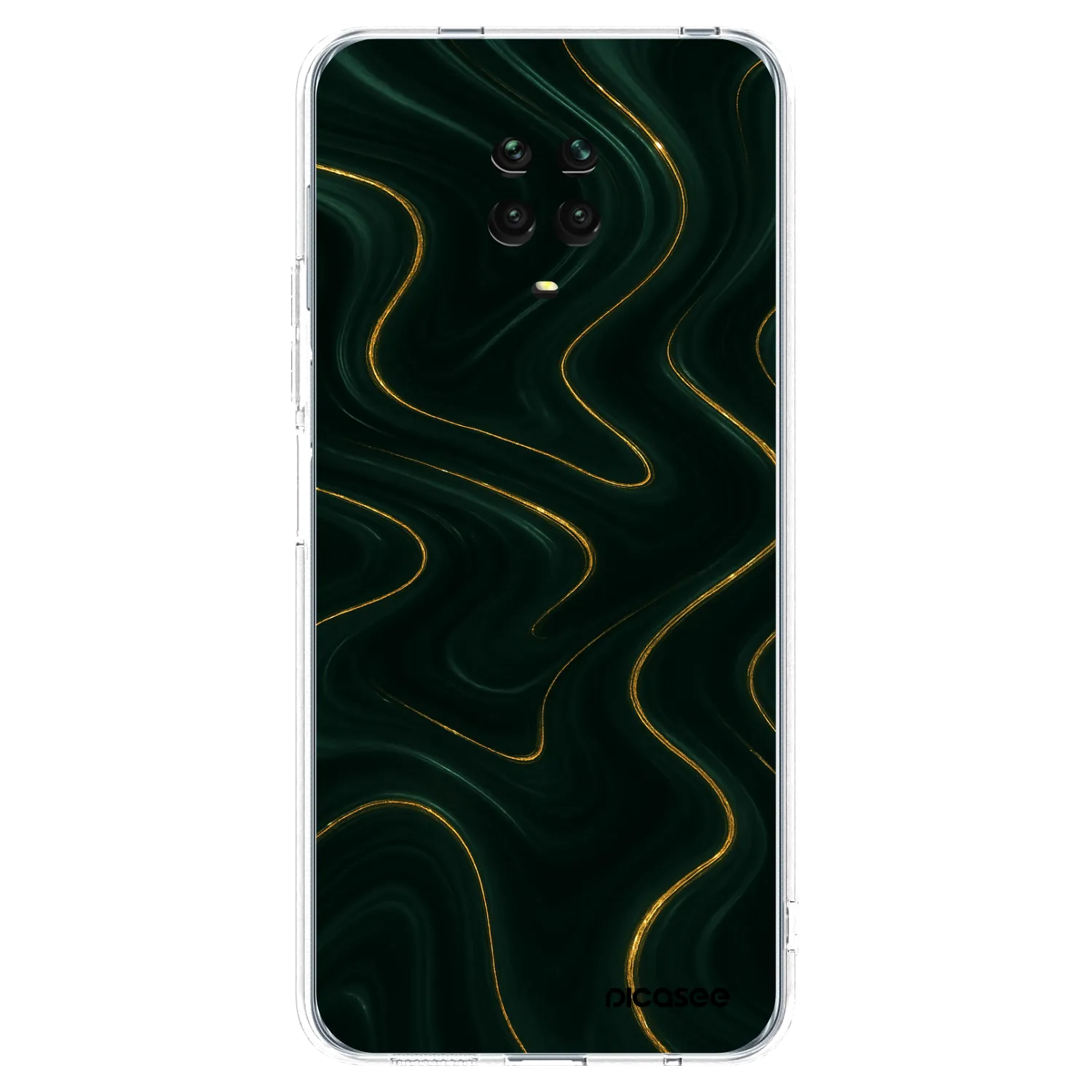 Picasee silikonový průhledný obal pro Xiaomi Redmi Note 9S - Vawes