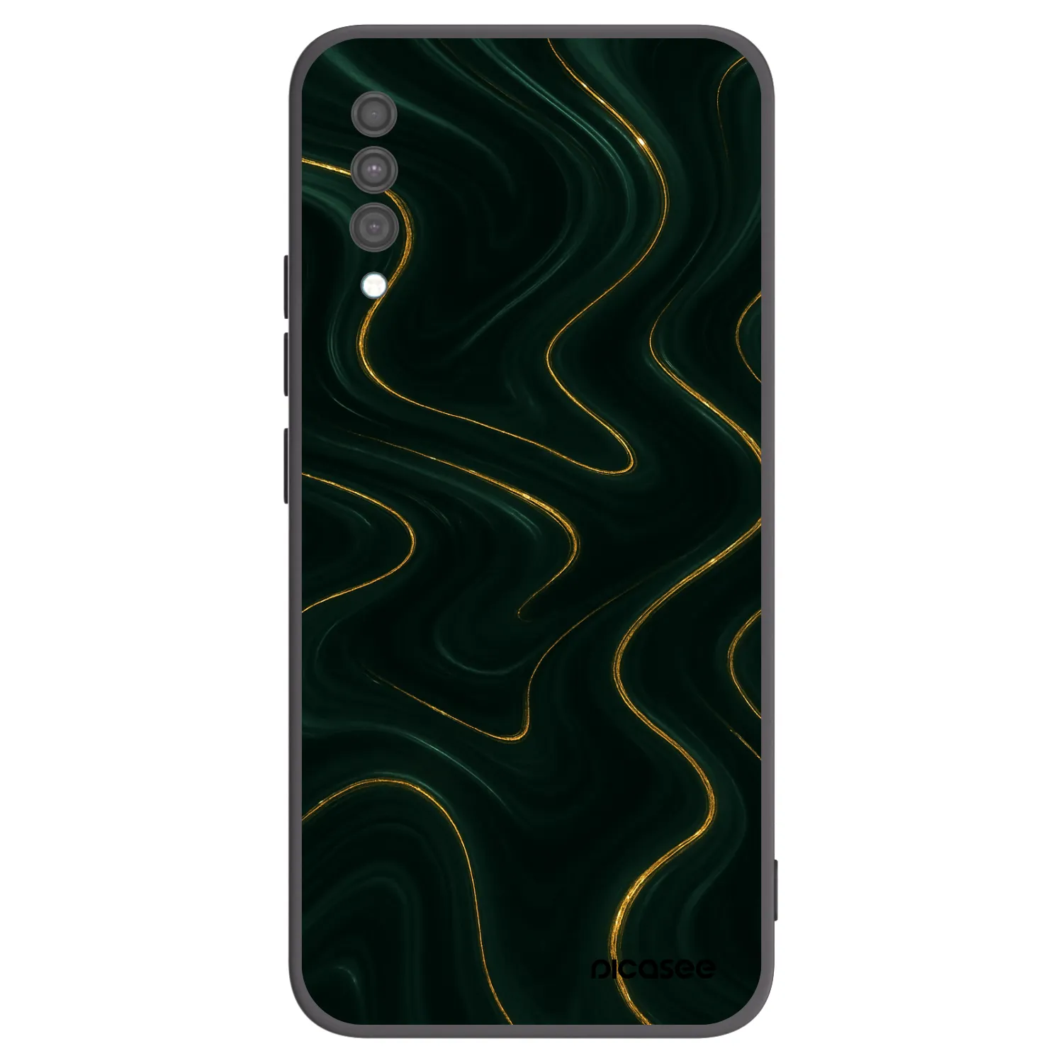 Picasee silikonový černý obal pro Samsung Galaxy A30s A307F - Vawes