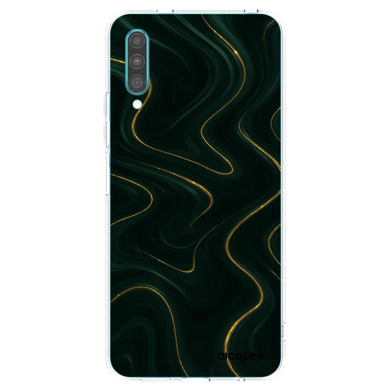 Picasee silikonový průhledný obal pro Samsung Galaxy A30s A307F - Vawes