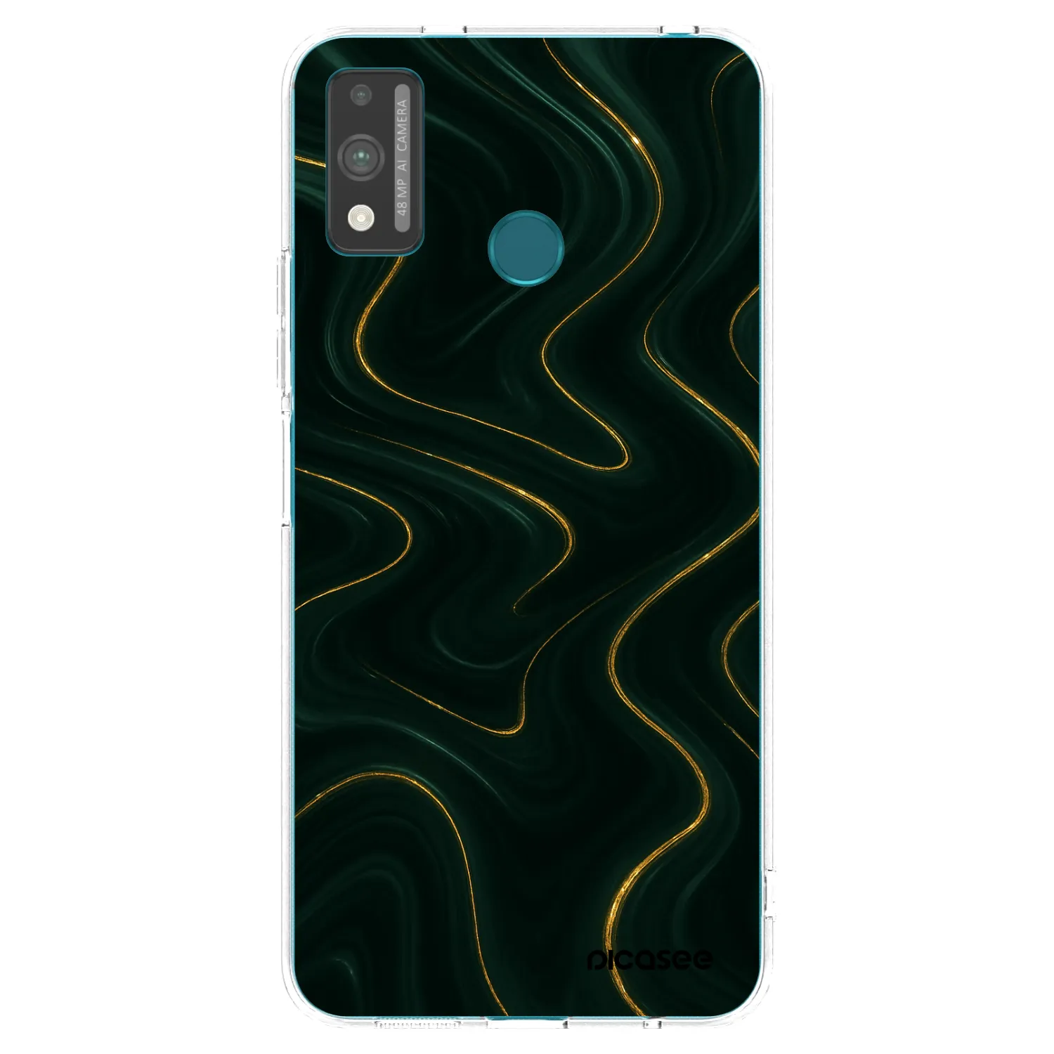Picasee silikonový průhledný obal pro Honor 9X Lite - Vawes