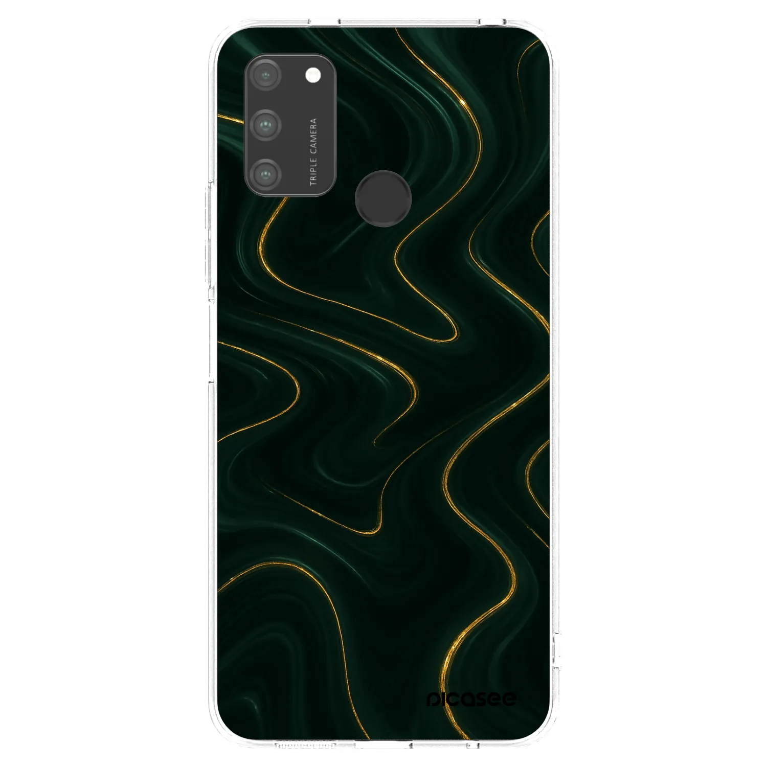 Picasee silikonový průhledný obal pro Honor 9A - Vawes