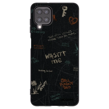 Picasee silikonový černý obal pro Samsung Galaxy A12 A125F - CONFESSION