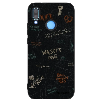 Picasee silikonový černý obal pro Huawei P20 Lite - CONFESSION