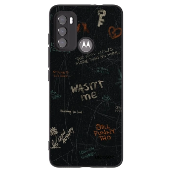 Picasee silikonový černý obal pro Motorola Moto G60 - CONFESSION