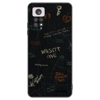 Picasee silikonový černý obal pro Xiaomi Redmi Note 11 - CONFESSION