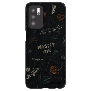 Picasee silikonový černý obal pro OPPO A16s - CONFESSION
