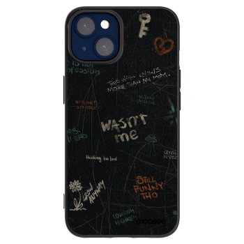 Picasee silikonový černý obal pro Apple iPhone 14 - CONFESSION