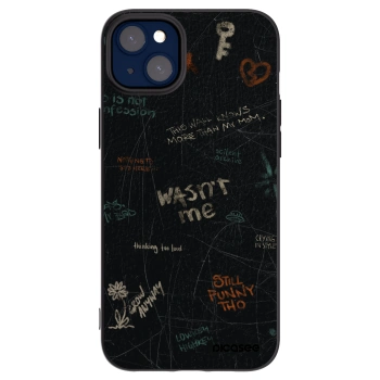 Picasee silikonový černý obal pro Apple iPhone 14 Plus - CONFESSION