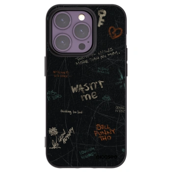 Picasee silikonový černý obal pro Apple iPhone 14 Pro - CONFESSION