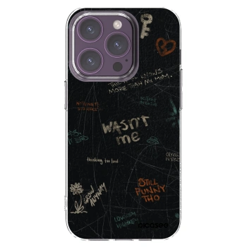 Picasee silikonový průhledný obal pro Apple iPhone 14 Pro - CONFESSION