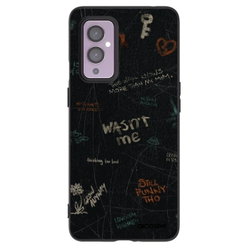 Picasee silikonový černý obal pro OnePlus 9 - CONFESSION