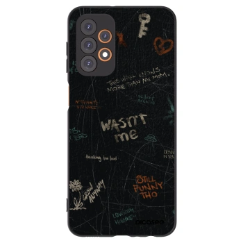 Picasee silikonový černý obal pro Samsung Galaxy A23 A236B 5G - CONFESSION