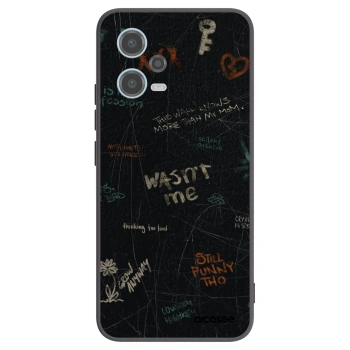 Picasee silikonový černý obal pro Xiaomi Redmi Note 12 5G - CONFESSION