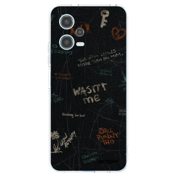 Picasee silikonový průhledný obal pro Xiaomi Redmi Note 12 5G - CONFESSION