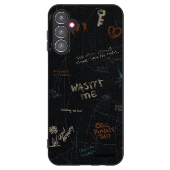 Picasee silikonový černý obal pro Samsung Galaxy A14 4G A145R - CONFESSION