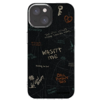 Picasee silikonový průhledný obal pro Apple iPhone 15 - CONFESSION