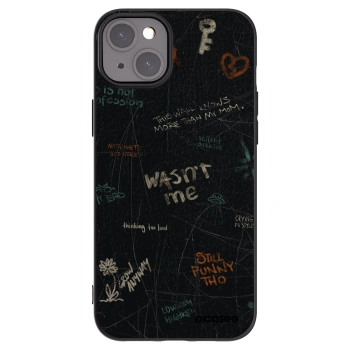 Picasee silikonový černý obal pro Apple iPhone 15 Plus - CONFESSION