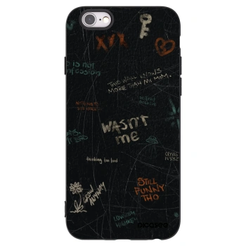 Picasee silikonový černý obal pro Apple iPhone 6/6S - CONFESSION